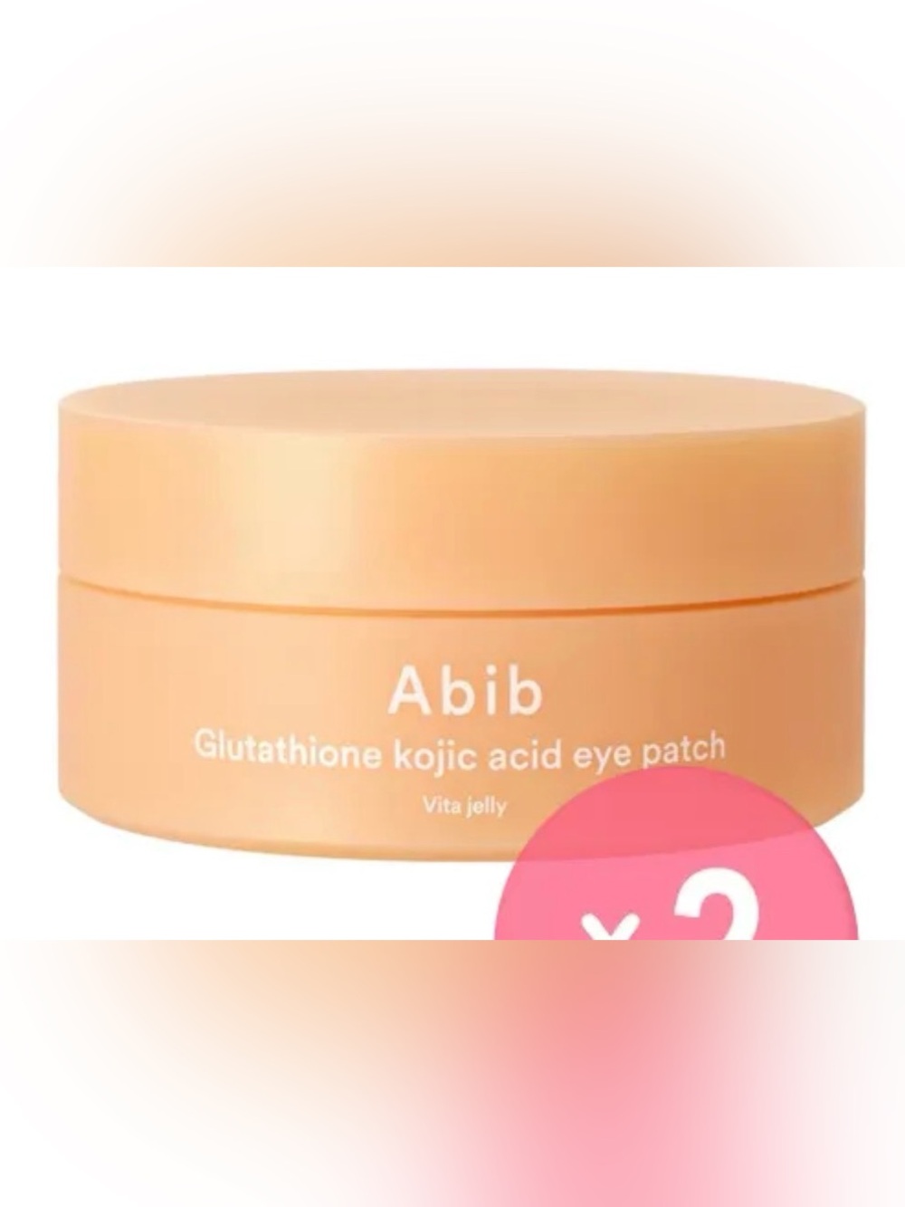 Abib Peach Glutathione Kojic Acid Eye Patch - Brightening Eye Cream Patch